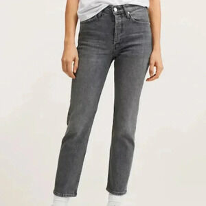 Mango MNG Slim Mid-Rise Cropped Jeans‎ NWT Plus 18